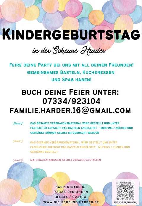 Geburtstag in der Scheune
